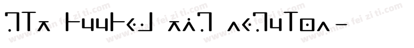 GLT Huuhed Tig Regular字体转换